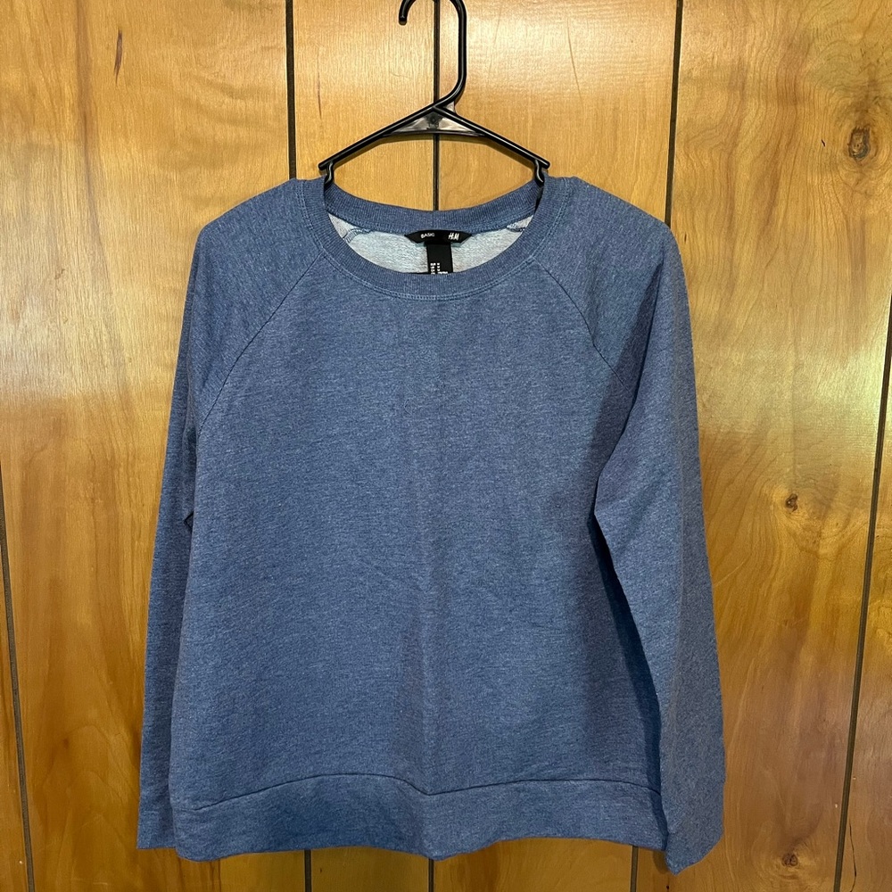 H&M Basic Blue Knit Top